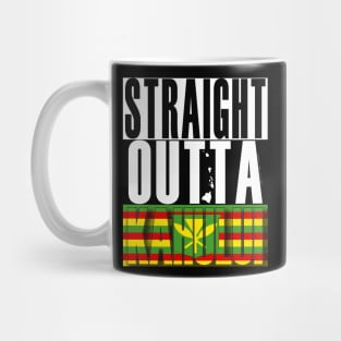 Straight Outta Kahului, Maui Hawai'i Kanaka Maoli Flag by Hawaii Nei All Day Mug